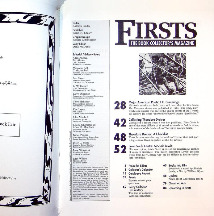 Firsts Magazine April 1997 Vol 7 No 4 Collecting Theodore Dreiser 2