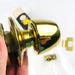 Arrow 351 Panic Proof Door Knob Lockset Keyed Cylinder DCRx3 Bright Brass Coated 8