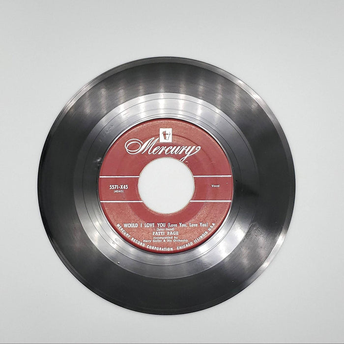 Patti Page Sentimental Music Single Record Mercury 1951 5571-X45 2