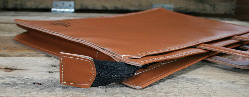 Ohio State Building Construction Trades Blueprint Briefcase Local 809 Brown