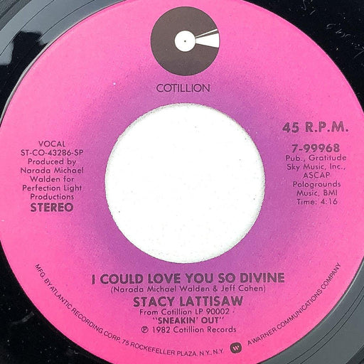 Stacy Lattisaw Attack of the Name Game / I Could Love You So Divine 7" Single 1