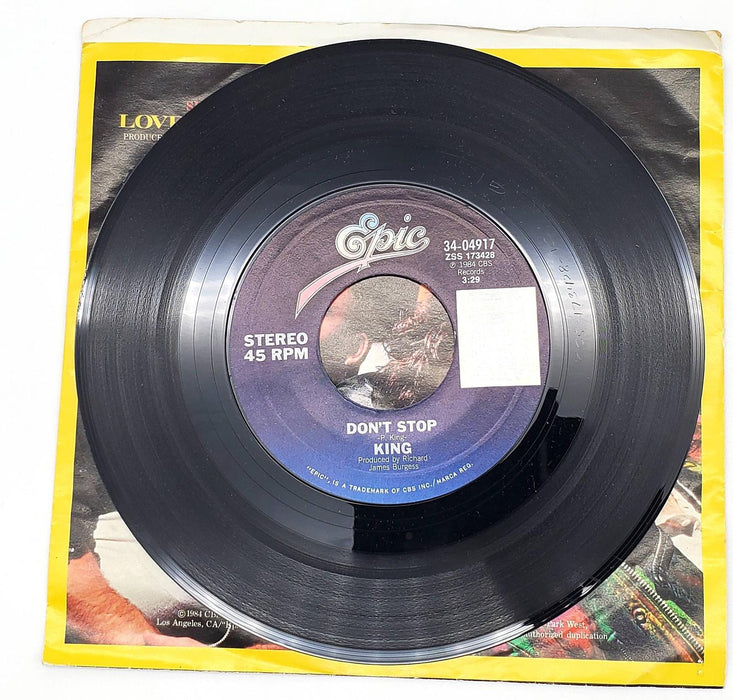 King Love & Pride 45 RPM Single Record Epic 1984 34-04917 4