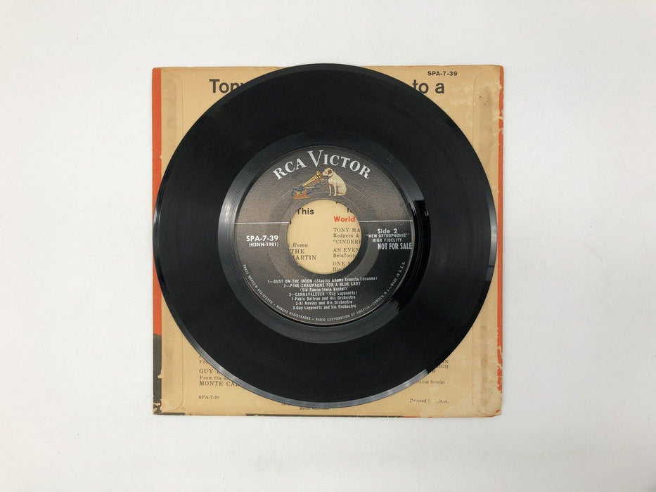 Tony Martin World of Romance Record 45 RPM EP SPA-7-39 RCA Victor 1957 Sample 3