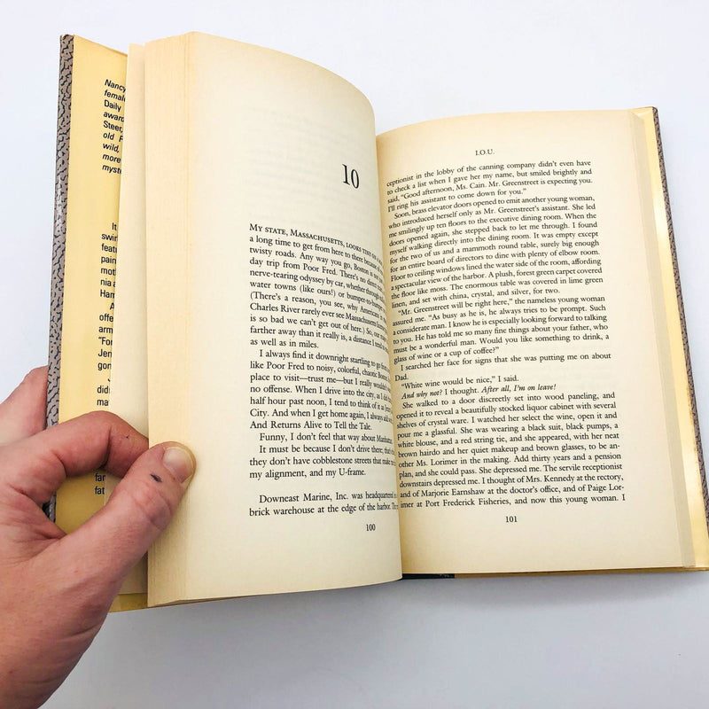 Nancy Pickard Book I. O. U. Hardcover 1991 1st Edition Jenny Cain Mystery No 7 9