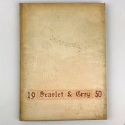 1949-1950 Hopewell-Loudon School Bascom Ohio Year Book Scarlet & Gray Vintage 1