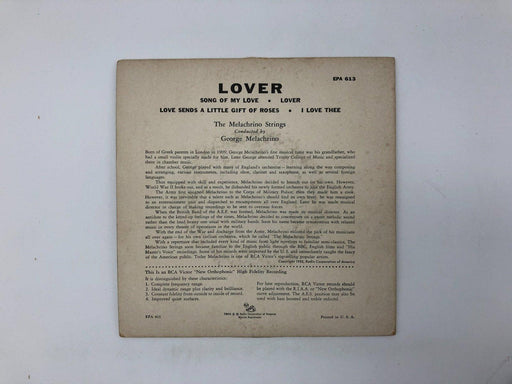 The Melachrino Strings Lover Record 45 RPM EP EPA 613 RCA Victor 2