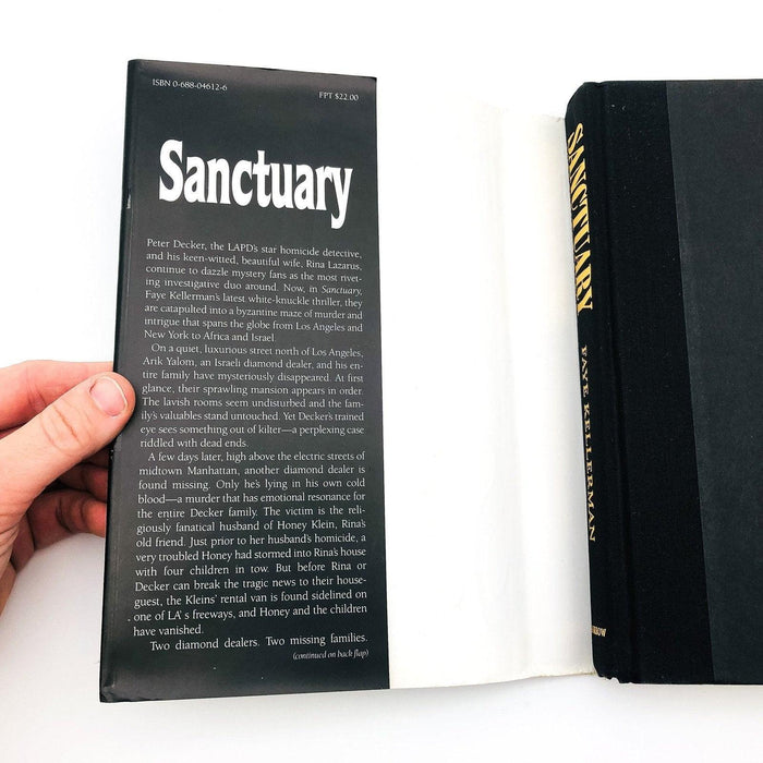 Sanctuary Hardcover Faye Kellerman 1994 Peter Decker Rina Lazarus LAPD Detective 6