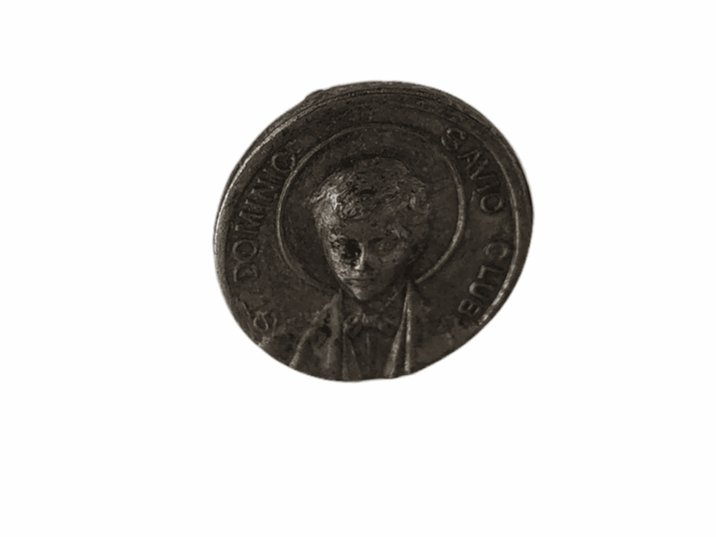 St. Dominic Savio Club Lapel Pin Silver Tone Italy Vintage 6