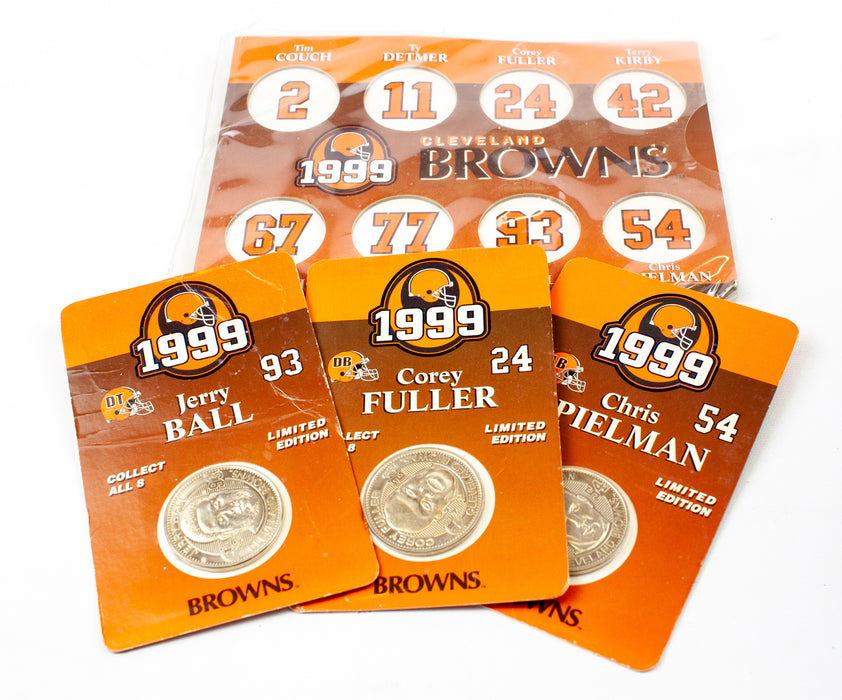 Cleveland Browns 1999 Collectible Coins Speilman, Fuller, Ball