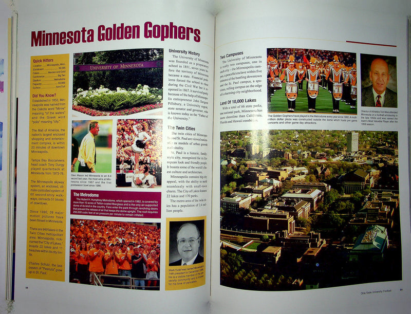 Ohio State Buckeye Football Program Oct 14 2000 Vs. Minnesota Golden Gophers