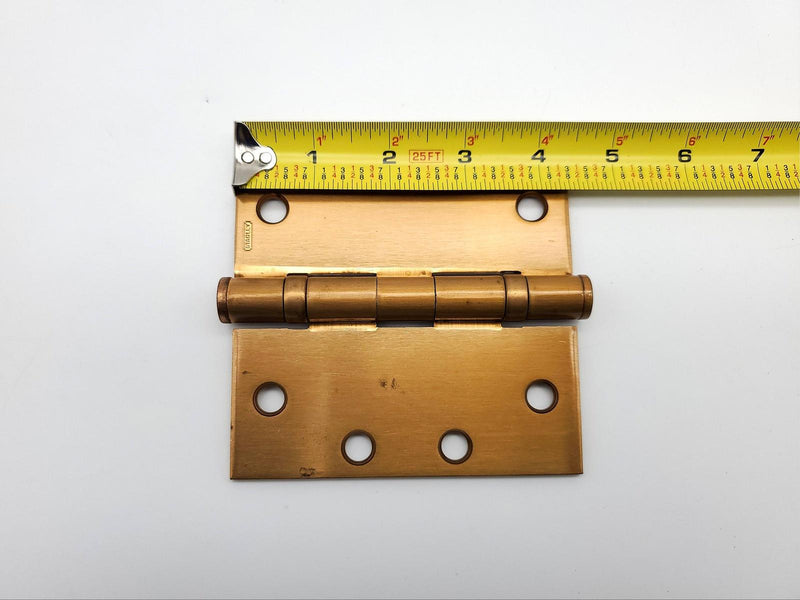 3x Stanley FBB191 Door Hinges Std Weight Satin Bronze 4.5" x 4.5" Full Mortise
