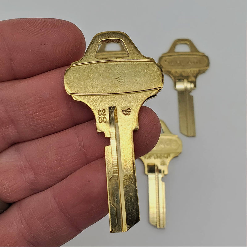 Schlage Everest 35-007 C200 Key Blanks Nickel Silver 6 Pin Lot Of 5 NOS 3