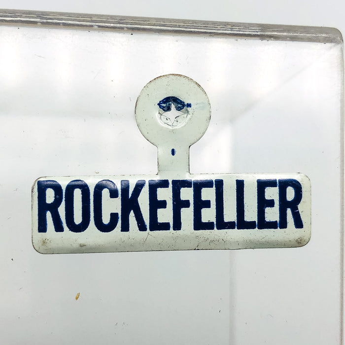 Rockefeller Fold Over Back Tab Pin Button 1.25" Nelson Political Campaign