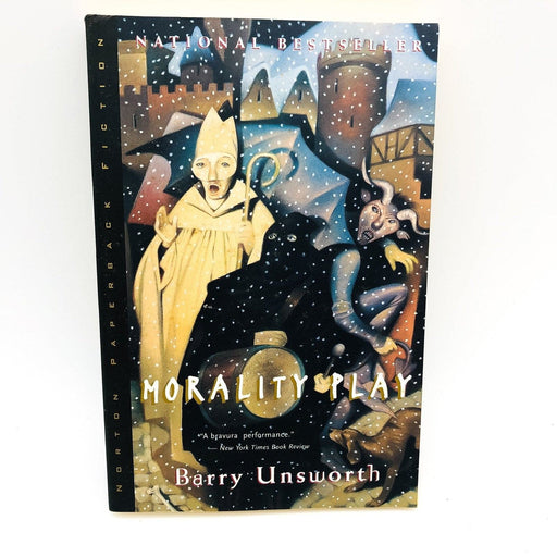 Morality Play Paperback Barry Unsworth 1996 14th Century Great Britain Theater 1