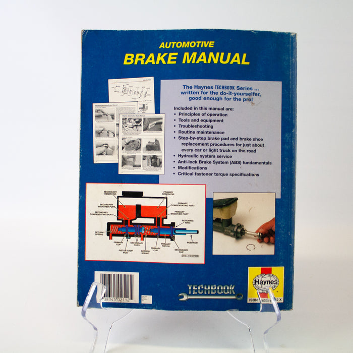 Haynes Automotive Brake Manual Techbook 10410 (2112)