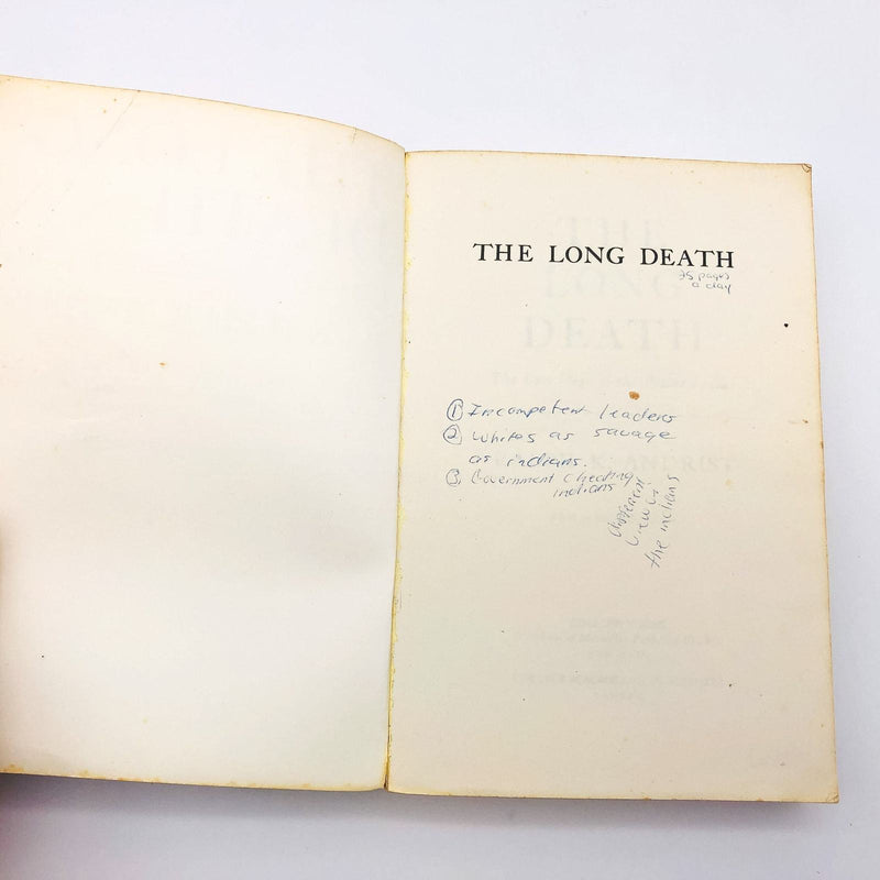 The Long Death Paperback Ralph K. Andrist 1978 Last Days Plains Indians Culture 6