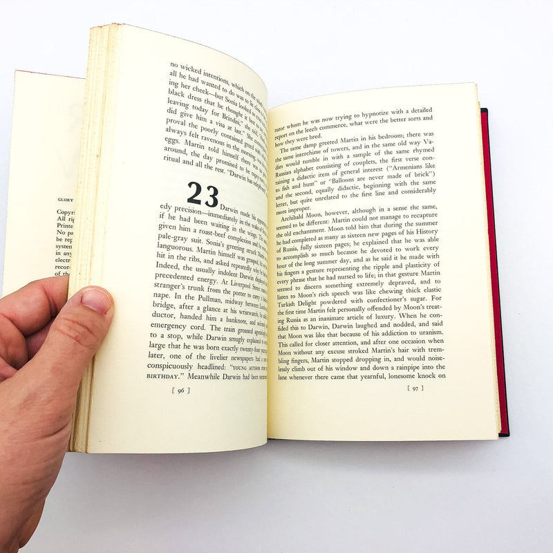 Glory HC Vladimir Nabokov 1971 Russia Love Immigrant 1st Edition No Jacket 9