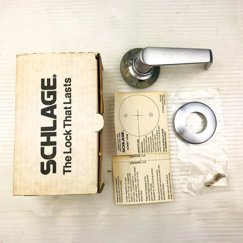 Schlage 4107244S Single Dummy Trim Door Knob Lever S170 Saturn 626 New Old Stock 1