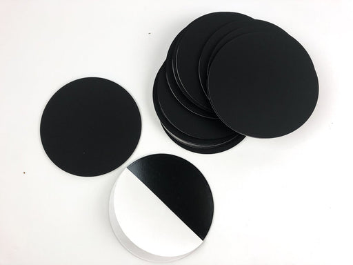 25PK Black Acrylic Circle Discs Round Plexiglas Laser Cut Sheet 5-1/8" Diameter 1