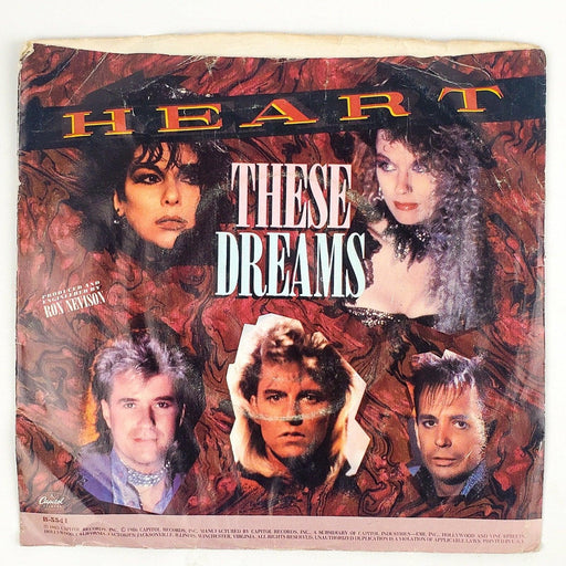 Heart These Dreams Record 45 RPM Single B-5541 Capitol Records 1986 2
