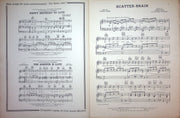 Sheet Music Scatter-Brain Frankie Masters J Burke Keene-Bean 1939 Country Dance 2