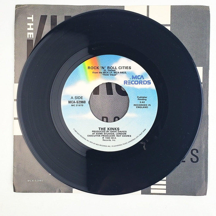 The Kinks Rock 'N' Roll Cities 45 RPM Single Record MCA Records 1986 Pic Sleeve 3