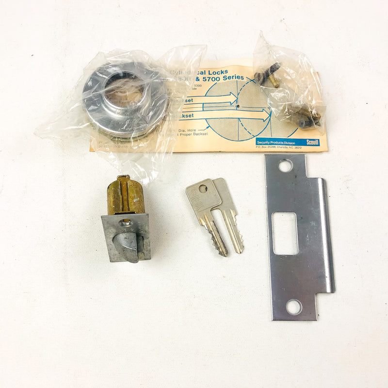 Yale Classroom Utility Closet Lockset LFD5235 Litchfield 26D Satin Chrome NOS