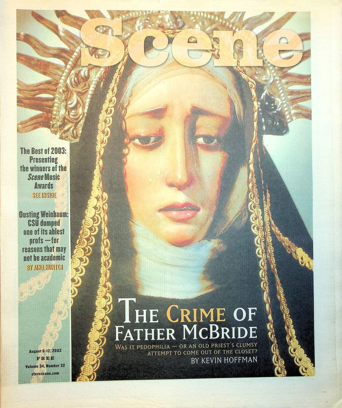 Cleveland Scene Magazine August 2003 No 32 Aimee Mann John Mayer Inter ...