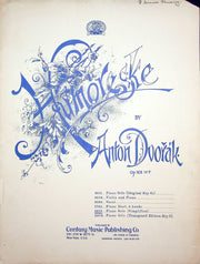Sheet Music Humoreske Anton Dvorak M Greenwald Veatrice Crocker 1916 Century 1
