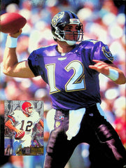 Beckett Football Magazine February 1997 # 83 Eddie George Vinny Testaverde 3