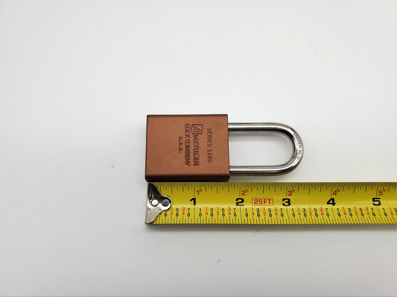 American Lock Padlock 1106D Solid Body 1.5" Shackle Dark Bronze Color USA Made