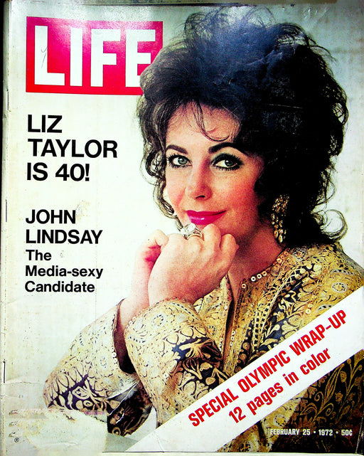 Life Magazine February 25 1972 Elizabeth Liz Taylor Turns 40 Winter Olympics 1