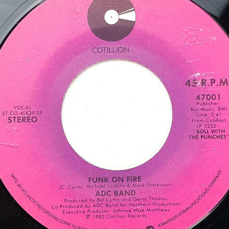 ADC Band 45 RPM 7" Record Roll With the Punches / Funk on Fire Cotillion 47001 1