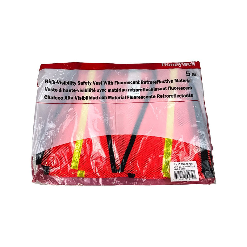 7pk High Visibility Safety Vests One Size Fits Mesh Reflective Workwear Traffic 5