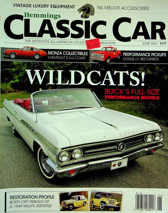 Hemmings Classic Car Magazine June 2014 Vol 10 # 9 Wildcats!