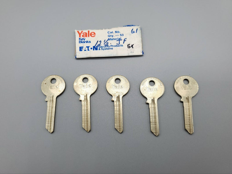 5x Yale RN12 1/2 Key Blanks JF Keyway Nickel Silver 6 Pin NOS 3