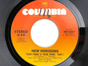 New Horizons 45 RPM 7" Single Your Thing is Your Thing Part 1 & 2 Columbia 1983 1
