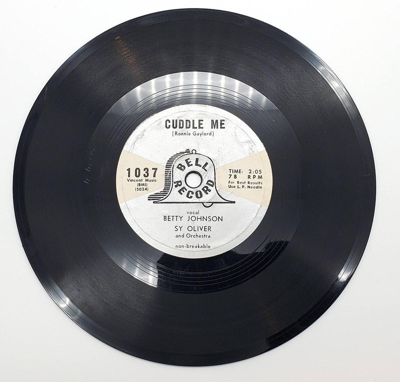 Betty Johnson There'll Be No Teardrops Tonight 78 RPM Single Record Bell Records 2