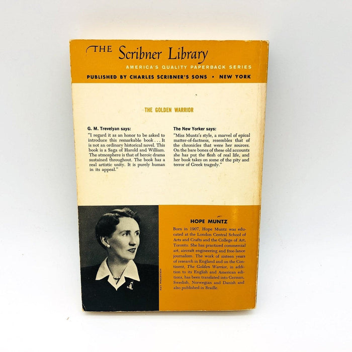 The Golden Warrior Paperback Hope Muntz 1949 Norman Conquest Greek Tragedy 2