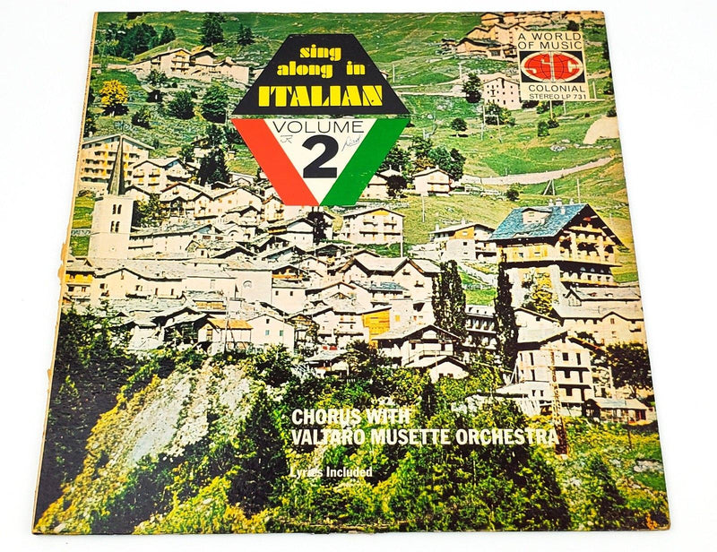 Sing Along in Italian Vol 2 Record 33 RPM LP COL-ST-731 Colonial 1