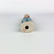 Occupied Japan Colonial Victorian Boy w/ Horn & Gold Accents 5 Inches 5