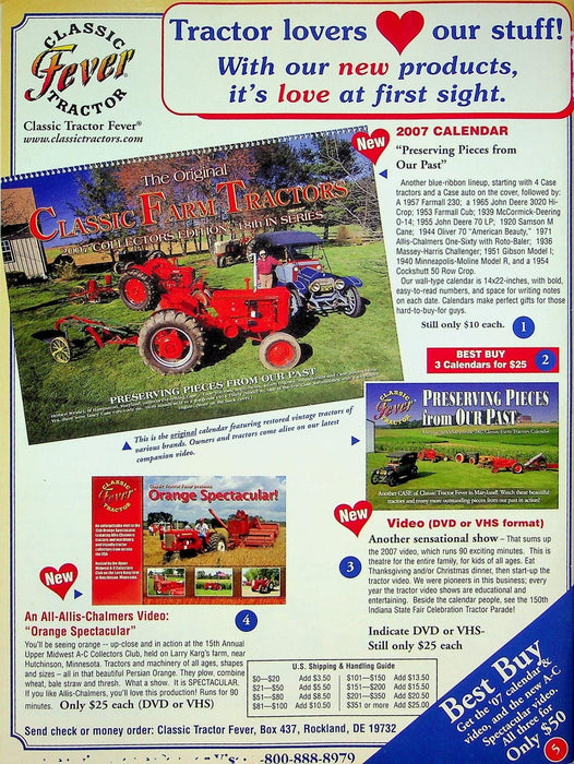 Farm Collector Magazine January 2007 Vol 9 # 6 Steam Models And Sterling Engines