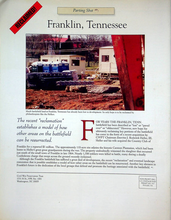 Hallowed Ground Magazine Spring 2004 Vol 5 No 1 Most Endangered Battlefields 3