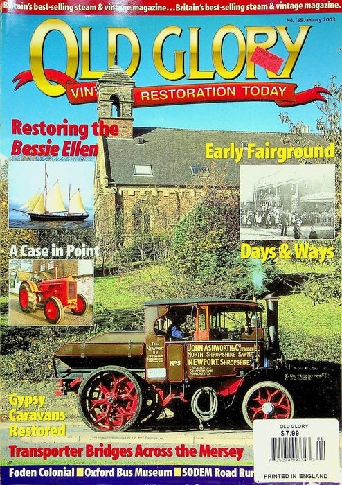 Old Glory Magazine January 2003 # 155 Restoring the Bessie Ellen