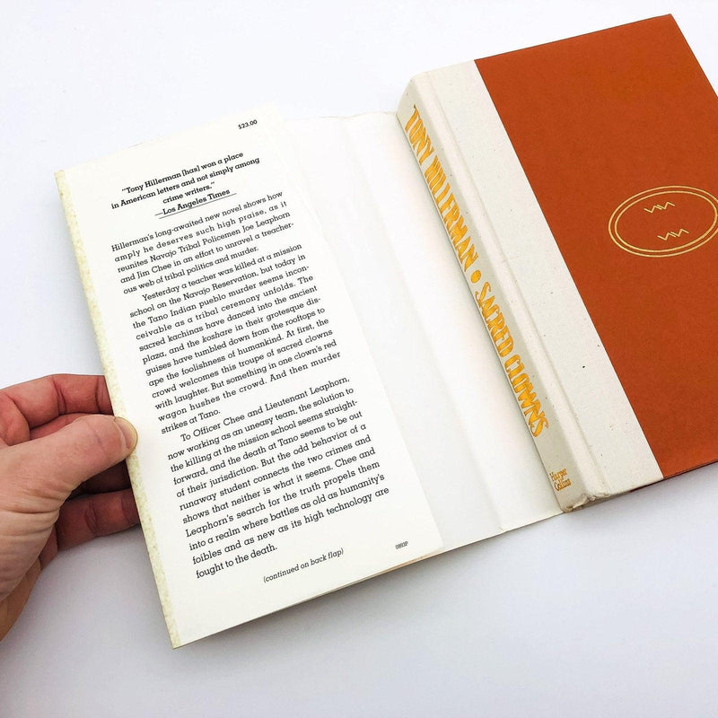 Sacred Clowns Hardcover Tony Hillerman 1993 First Edition Navajo Indians Police 6