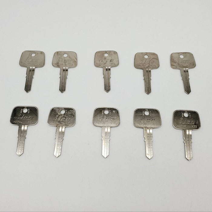 10x Ilco HD70U / X71 Key Blanks Nickel Plated for Honda Vehicles NOS