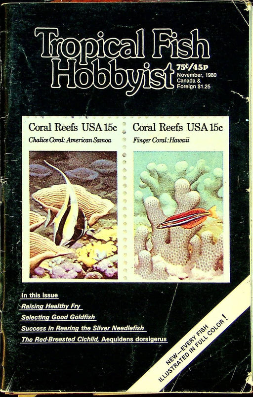 Tropical Fish Hobbyist Magazine November 1980 Vol XXIX No 3 Red Breasted Cichlid 1