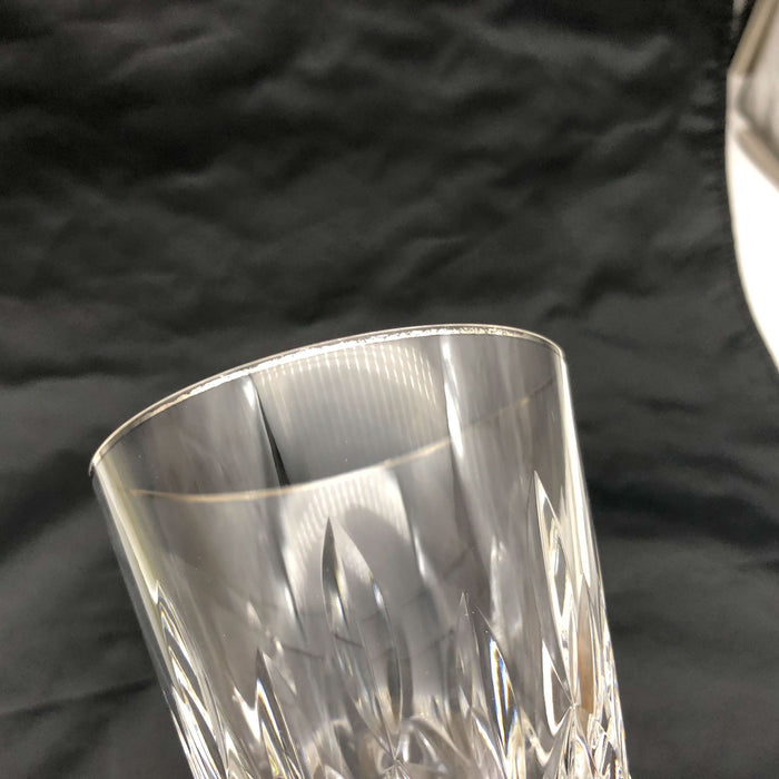 1ct Waterford Crystal Wine Goblet Lismore Pattern 8-3/8" Signed Signature Glass