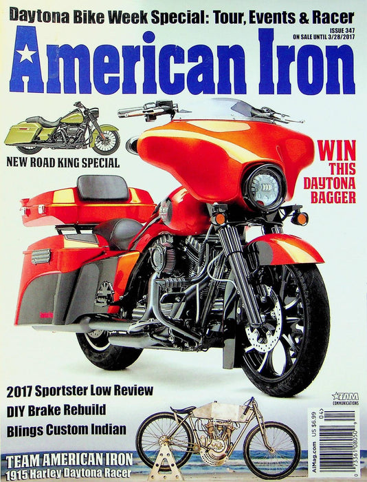 American Iron Motorcycle Magazine Mar # 347 2017 Sportster Low Review DIY Brakes