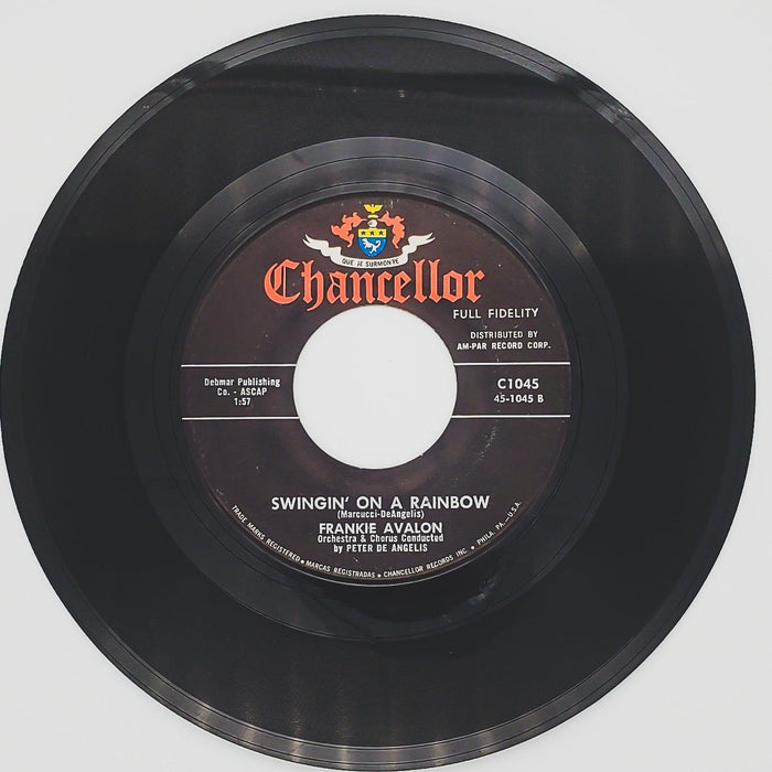 Frankie Avalon Why Record 45 RPM Single C1045 Chancellor 1959 2
